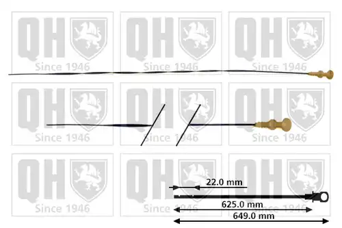пръчка за измерване нивото на маслото QUINTON HAZELL QOD124