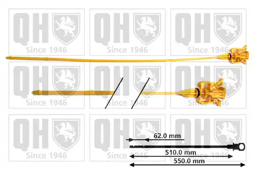 пръчка за измерване нивото на маслото QUINTON HAZELL QOD135