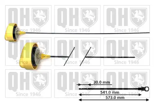 пръчка за измерване нивото на маслото QUINTON HAZELL QOD146