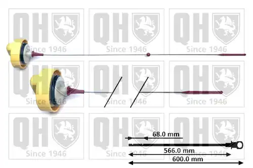 пръчка за измерване нивото на маслото QUINTON HAZELL QOD148