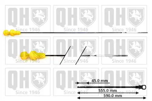 пръчка за измерване нивото на маслото QUINTON HAZELL QOD160