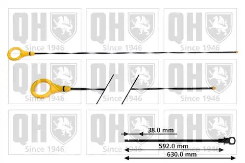 пръчка за измерване нивото на маслото QUINTON HAZELL QOD162