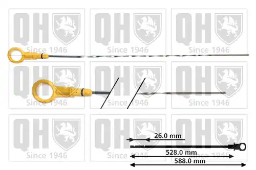 пръчка за измерване нивото на маслото QUINTON HAZELL QOD168