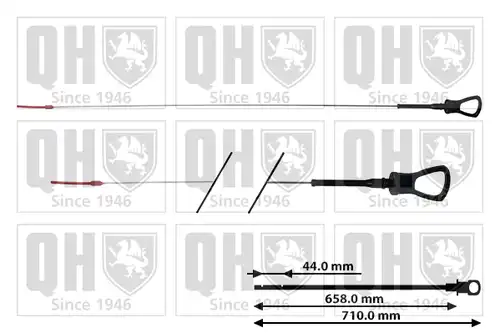 пръчка за измерване нивото на маслото QUINTON HAZELL QOD170