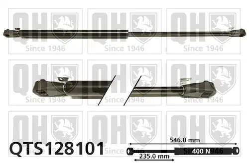 газов амортисьор, багажно/товарно пространство QUINTON HAZELL QTS128101