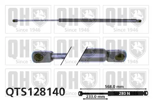 газов амортисьор, багажно/товарно пространство QUINTON HAZELL QTS128140