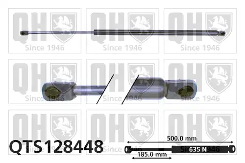 газов амортисьор, багажно/товарно пространство QUINTON HAZELL QTS128448