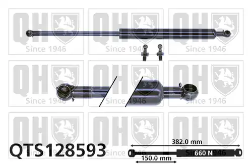 газов амортисьор, багажно/товарно пространство QUINTON HAZELL QTS128593