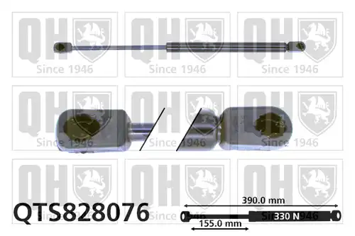 газов амортисьор, багажно/товарно пространство QUINTON HAZELL QTS828076