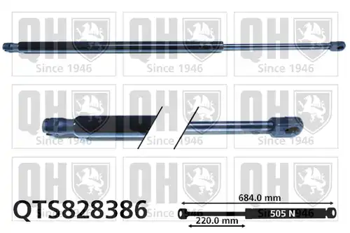 газов амортисьор, багажно/товарно пространство QUINTON HAZELL QTS828386