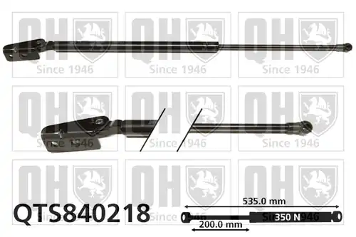 газов амортисьор, багажно/товарно пространство QUINTON HAZELL QTS840218