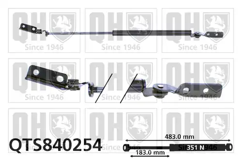 газов амортисьор, багажно/товарно пространство QUINTON HAZELL QTS840254