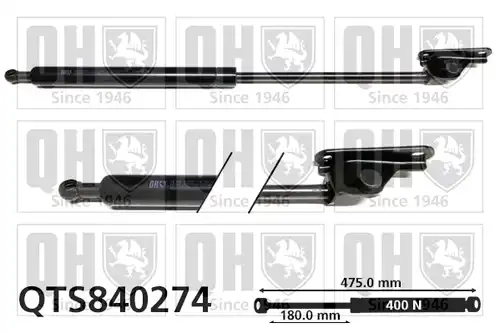 газов амортисьор, багажно/товарно пространство QUINTON HAZELL QTS840274