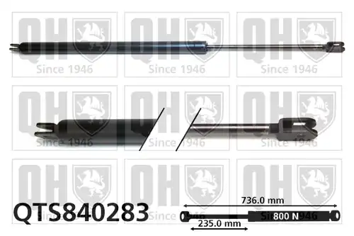 газов амортисьор, багажно/товарно пространство QUINTON HAZELL QTS840283