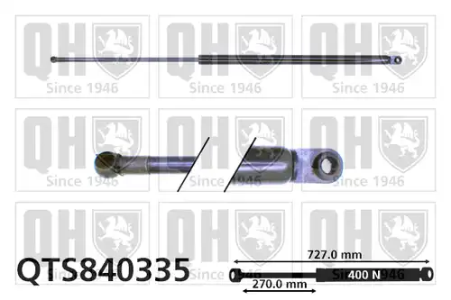 газов амортисьор, багажно/товарно пространство QUINTON HAZELL QTS840335