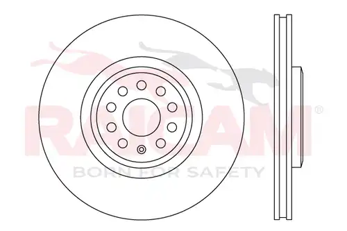 спирачен диск RAICAM RD01604