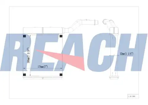 топлообменник, отопление на вътрешното пространство REACH 1.18.11083