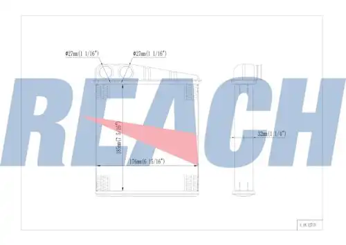 топлообменник, отопление на вътрешното пространство REACH 1.18.12715