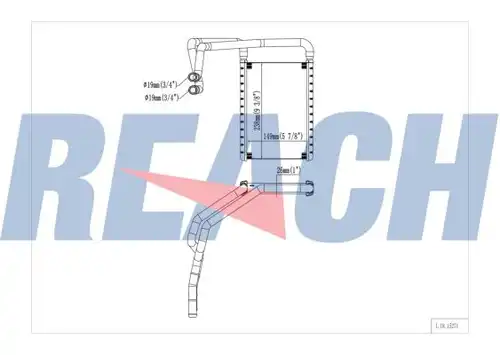 топлообменник, отопление на вътрешното пространство REACH 1.18.15271