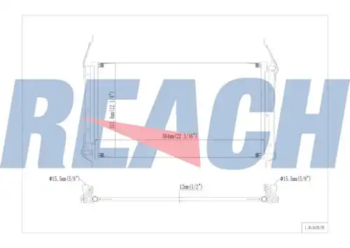 кондензатор, климатизация REACH 1.30.0129.PH