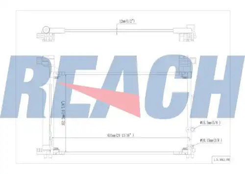 кондензатор, климатизация REACH 1.31.30021.PDH