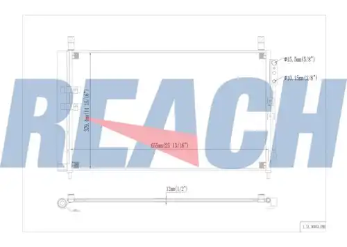 кондензатор, климатизация REACH 1.31.30053.PDH