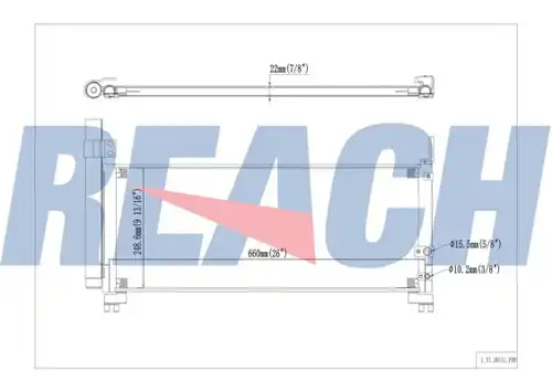 кондензатор, климатизация REACH 1.31.30111.PDH