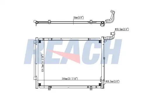 кондензатор, климатизация REACH 1.31.30113.PH
