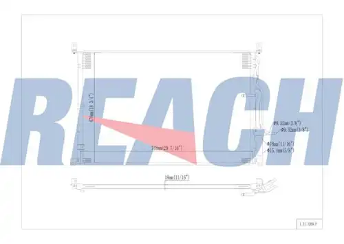 кондензатор, климатизация REACH 1.31.3269.P