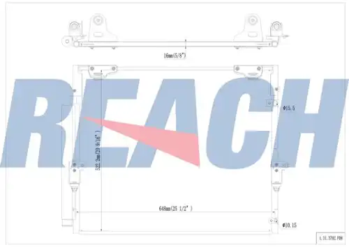 кондензатор, климатизация REACH 1.31.3792.PDH