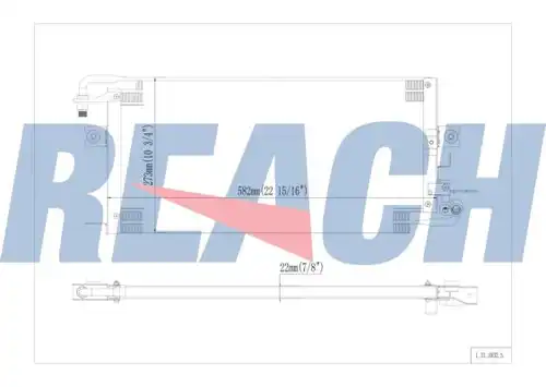 кондензатор, климатизация REACH 1.31.3932.S