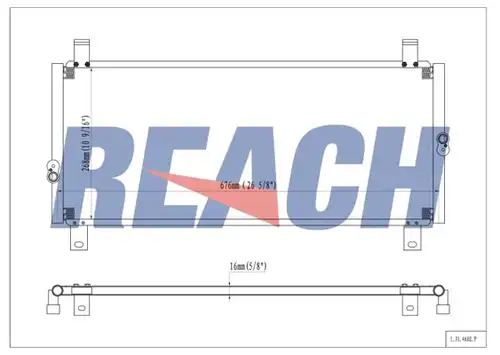 кондензатор, климатизация REACH 1.31.4602.P