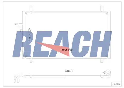 кондензатор, климатизация REACH 1.31.4707.PD