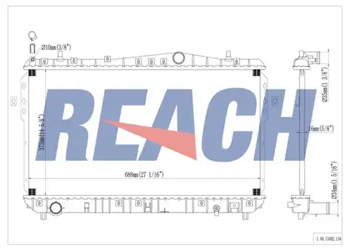 воден радиатор REACH 1.40.13492.116