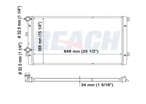 воден радиатор REACH 1.40.14241.534