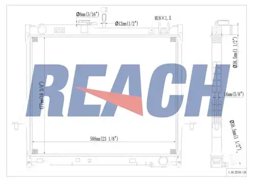 воден радиатор REACH 1.40.20194.116