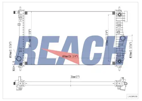 воден радиатор REACH 1.40.20690.026