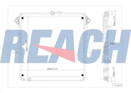 воден радиатор REACH 1.40.21182.126