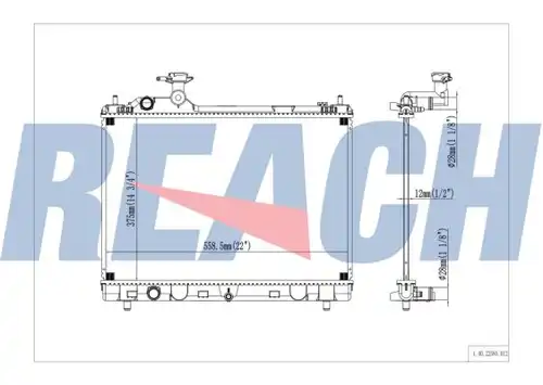 воден радиатор REACH 1.40.22585.012