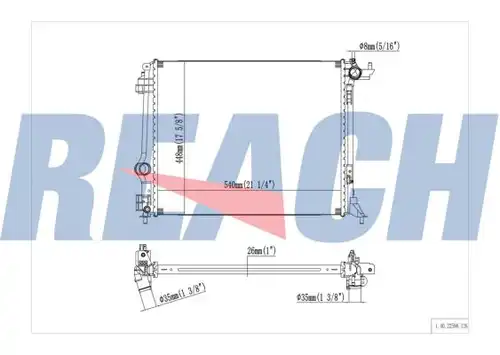 воден радиатор REACH 1.40.22598.126