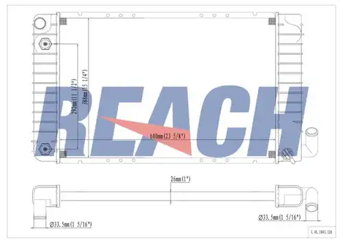 воден радиатор REACH 1.41.1043.126