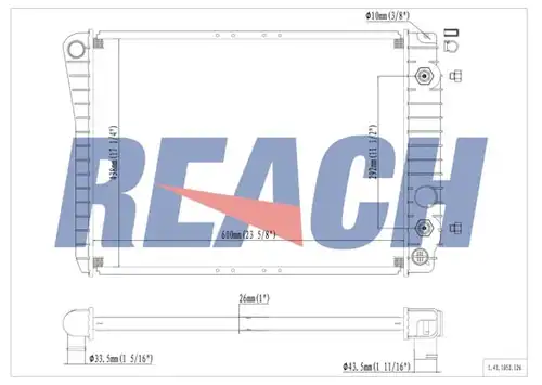 воден радиатор REACH 1.41.1052.126