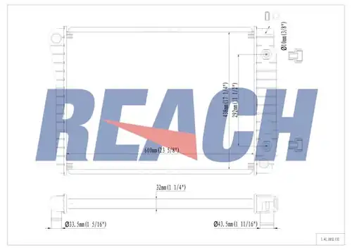 воден радиатор REACH 1.41.1052.132