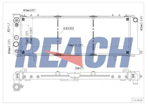 воден радиатор REACH 1.41.1193.126