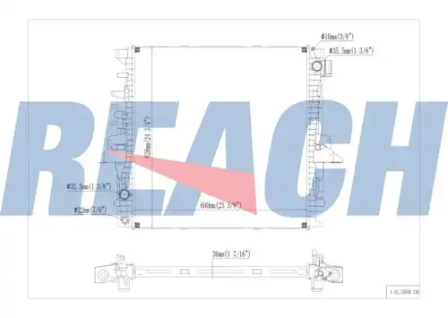 воден радиатор REACH 1.41.13540.136