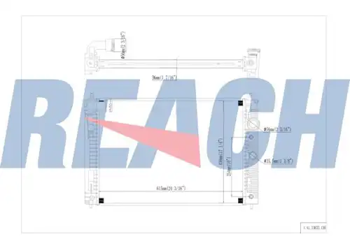 воден радиатор REACH 1.41.13632.136