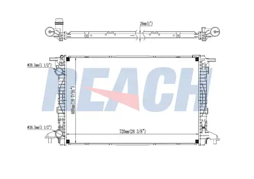 воден радиатор REACH 1.41.13665.126
