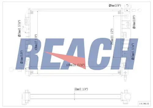 воден радиатор REACH 1.41.1486.132