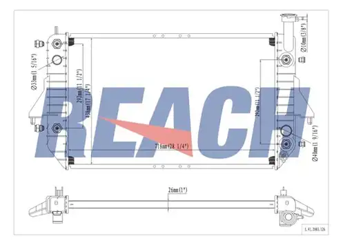 воден радиатор REACH 1.41.2003.126