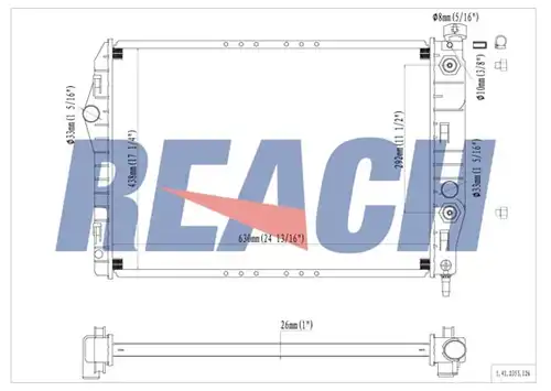 воден радиатор REACH 1.41.2353.126